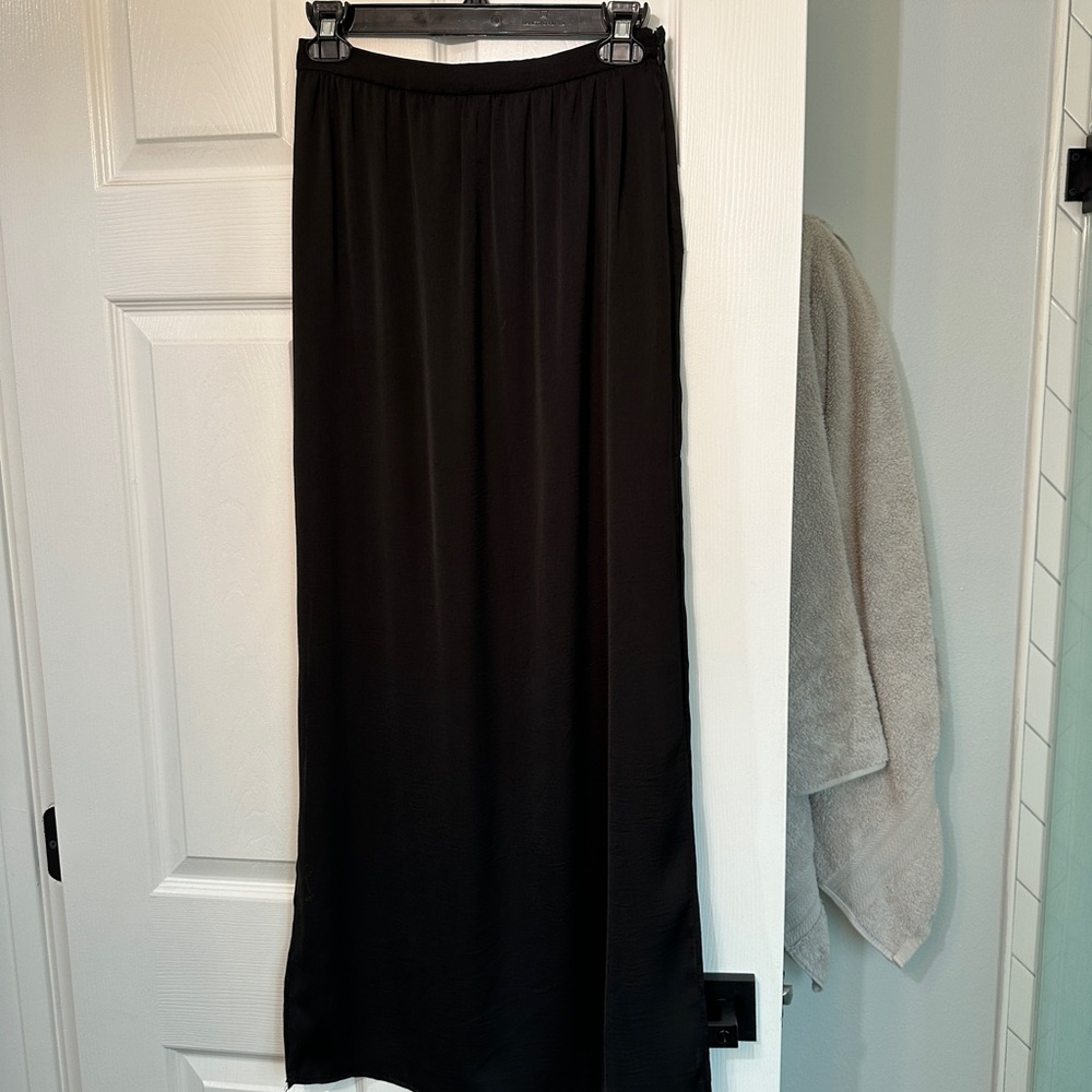 Forever 21 Black Maxi Skirt with slit